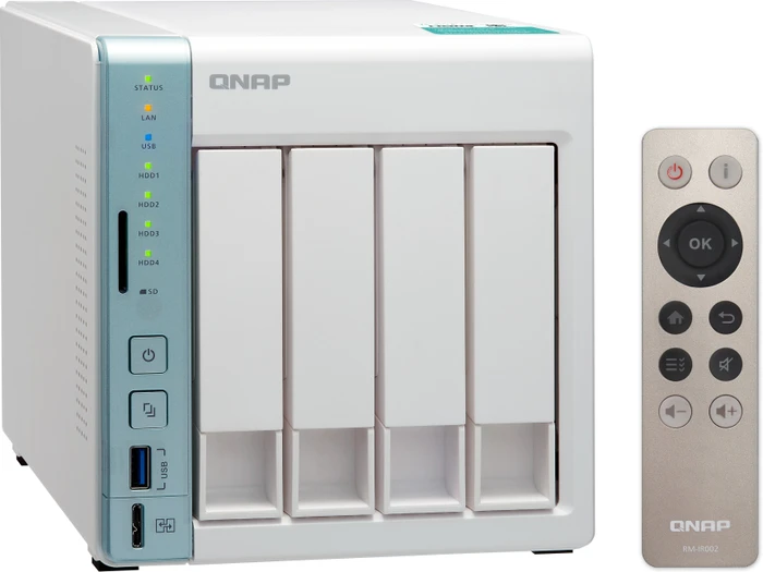 QNAP Turbo Station TS-451A-4G, 4GB RAM, 2x RJ-45 1000Base-T, 3x USB 3.0