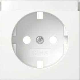 Gira System 55 Abdeckung SCHUKO-Steckdose, reinweiß