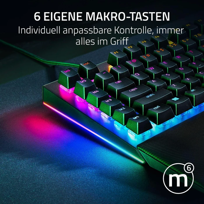 Razer BlackWidow V4, Razer YELLOW Linear Gen-3, USB, DE