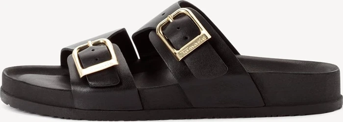 Tamaris Pantolette black leather (Damen)