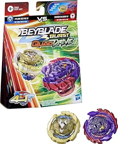 Hasbro Beyblade Burst QuadDrive Cyclone Belfyre F7 und Berserk Balderov B7