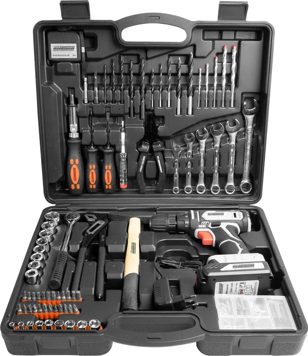 Mannesmann M17578 Handwerkzeugset inkl. Koffer, 75-tlg.