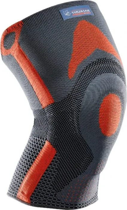 Thuasne Kniebandage Patellar Größe M grau/orange, 1 Stück