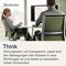 Steelcase Think Bürostuhl mit Armlehnen, beige/rosa Vorschaubild