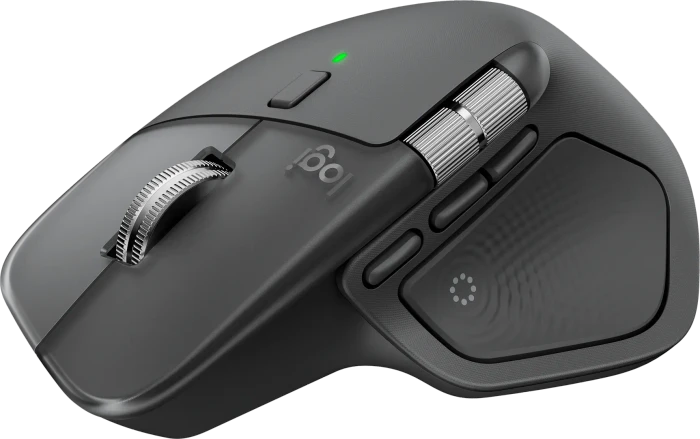 Logitech MX Master 4 Combo for Windows, Graphite, dunkelgrau, Logi Bolt, USB/Bluetooth, DE