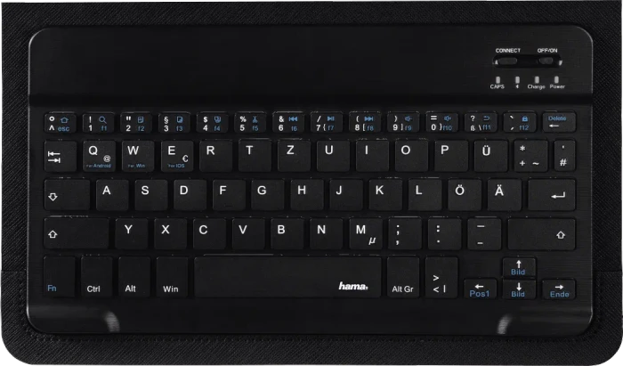 Hama KEY4ALL X3100 Tastatur mit Tablet-Tasche, schwarz, Bluetooth, DE