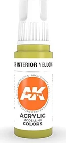 AK-Interactive 3rd Gen Acrylic Colors Acrylic Modelling Colors interior yellow green, 17ml