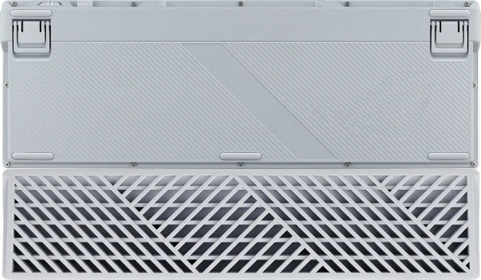 ASUS ROG Azoth 96 HE Gaming Keyboard, White, hot-swap, ROG HFX V2 Magnetic, USB/Bluetooth, DE