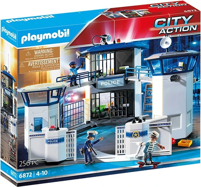 playmobil City Action Polizei-Kommandozentrale mit Gefängnis