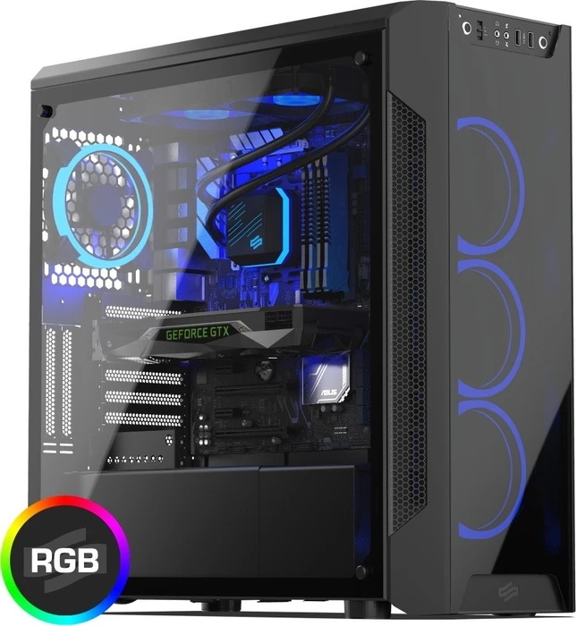 Endorfy SilentiumPC Armis AR7X TG RGB, Glasfenster