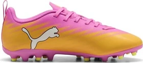 Puma Ultra 6 Play MG pink/puma black/sun stream/bright aqua (Junior)