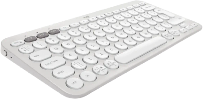 Logitech K380s Pebble Keys 2, weiß, Logi Bolt, USB/Bluetooth, EN