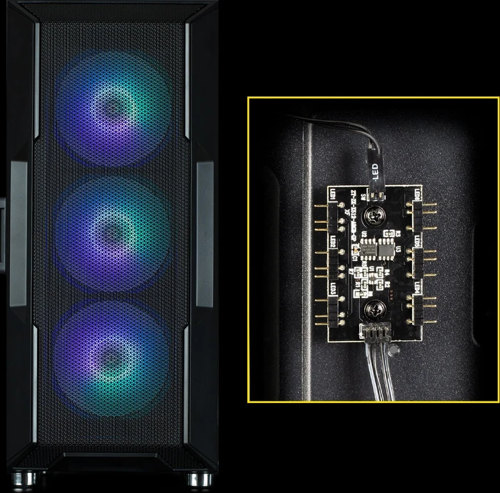 Zalman i3 Neo ARGB, schwarz, Glasfenster