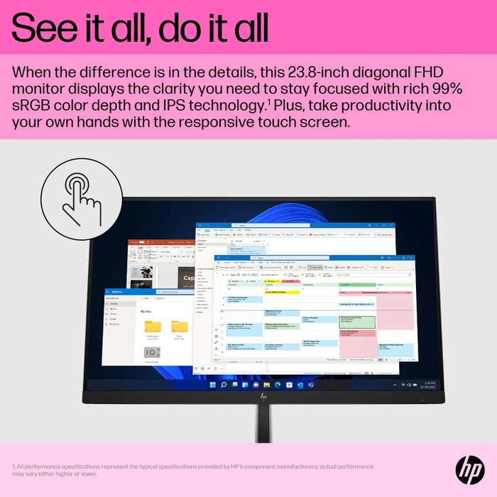 HP E24t G5, 23.8"