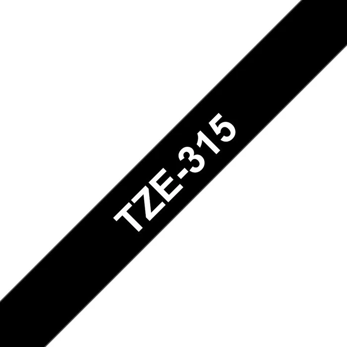 Brother TZe-315 Beschriftungsband, 6mm, weiß/schwarz