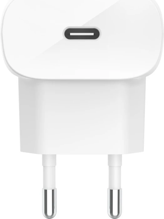 Belkin BoostCharge 18W USB-C PD Netzladegerät + USB-C/Lightning-Kabel weiß