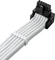CableMod Universal Pro ModMesh, 12V-2x6 Kabel, StealthSense, natives 12V-2x6 Kabel, 1x 16-Pin PCIe 5.1 Stecker auf 16-Pin PCIe 5.1 Stecker, 90°, Variante B, weiß, 60cm Vorschaubild