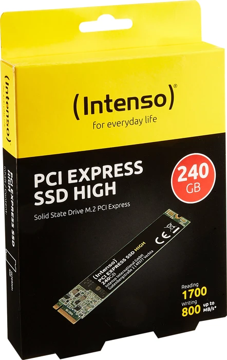 Intenso PCI Express SSD 240GB, M.2 2280 / M-Key / PCIe 3.0 x4