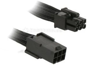BitFenix Alchemy 6-Pin PCIe Verlängerung 45cm, sleeved schwarz