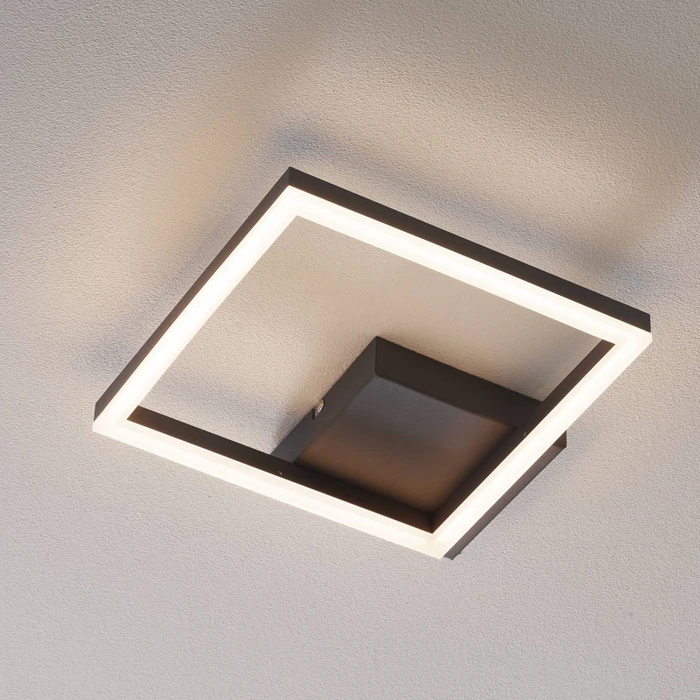 Fabas Luce Bard 27cm 1-flammig anthrazit
