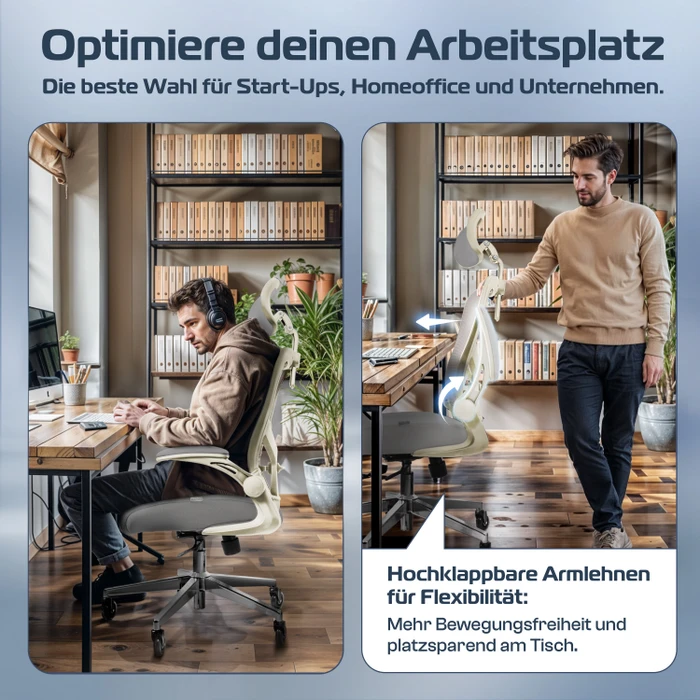 Clouvou ProSeat Bürostuhl, weiß