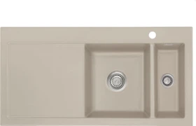 systemceram Mera 100 Einbau Becken rechts fango
