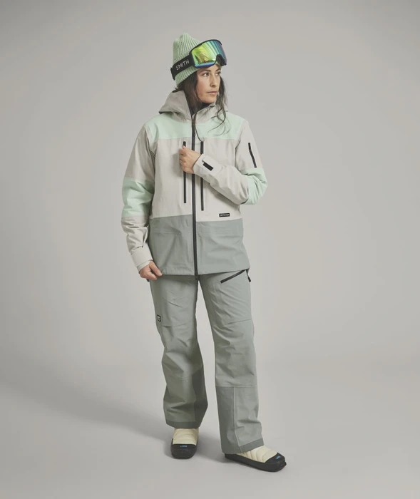 Ortovox Ravine Free 3L Skihose lang green sage (Damen)
