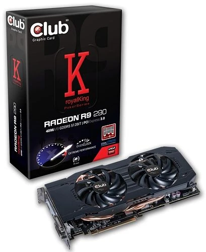 Club 3D Radeon R9 290 royalKing, 4GB GDDR5, 2x DVI, HDMI, DP