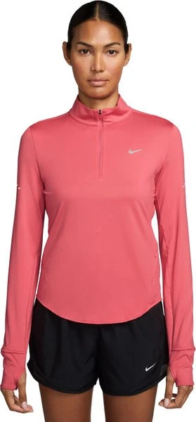 Nike Swift Dri-FIT UV 1/4-Zip Laufshirt langarm sea coral (Damen)