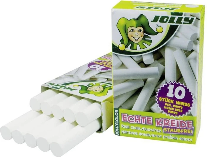 Jolly Calciumcarbonatkreide, weiß, 10er-Pack