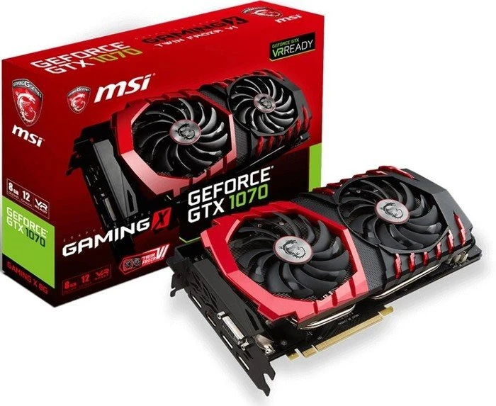 MSI GeForce GTX 1070 Gaming X 8G, 8GB GDDR5, DVI, HDMI, 3x DP