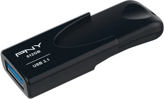 PNY Attaché 4 3.1 512GB, USB-A, USB 3.2 Gen 1×1