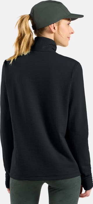Odlo Essentials Thermal Half Zip Laufshirt langarm schwarz (Damen)