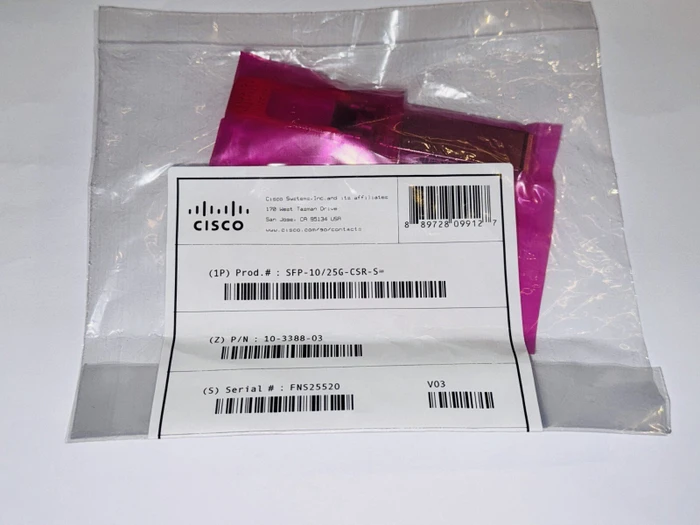 Cisco SFP-10/25G 10/25GBASE-SR 25G LAN-Transceiver, LC-Duplex MM 400m, SFP28