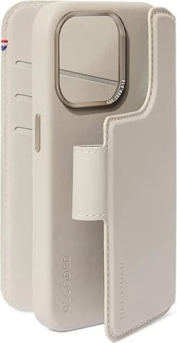 Decoded Leather Detachable Wallet MagSafe für Apple iPhone 15 Pro Max Clay