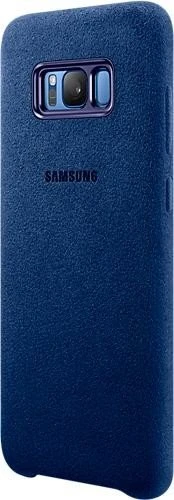 Samsung EF-XG955AL Alcantara Cover für Galaxy S8+ blau