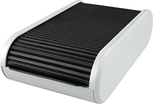 Helit the personal Visitenkartenbox, Sonderformat, grau/schwarz