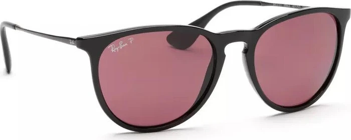 Ray-Ban RB4171 Erika Classic 54mm schwarz/polarized violett verspiegelt