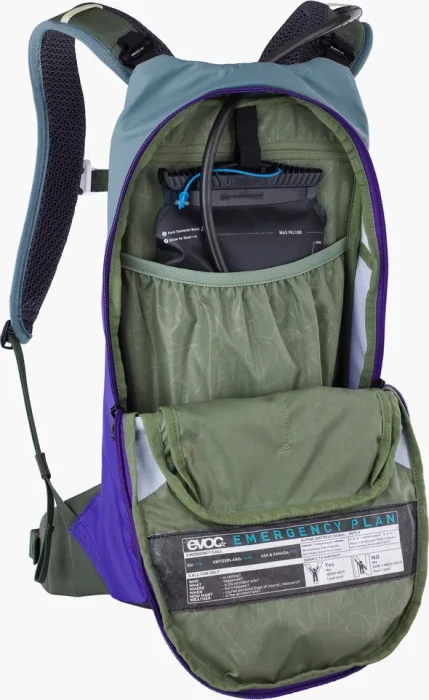Evoc Stage 6 steel/violet/dark olive