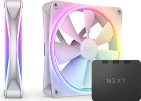 NZXT F Series F140 RGB DUO Twin Pack, Matte White, weiß, LED-Steuerung, 140mm, 2er-Pack