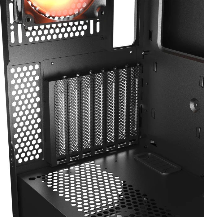 Cougar Airface ECO RGB, schwarz, Glasfenster