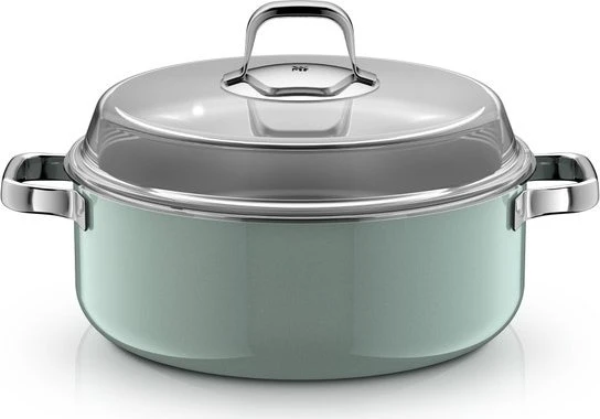 WMF Fusiontec Mineral Pro Schmortopf 28cm eucalyptus haze