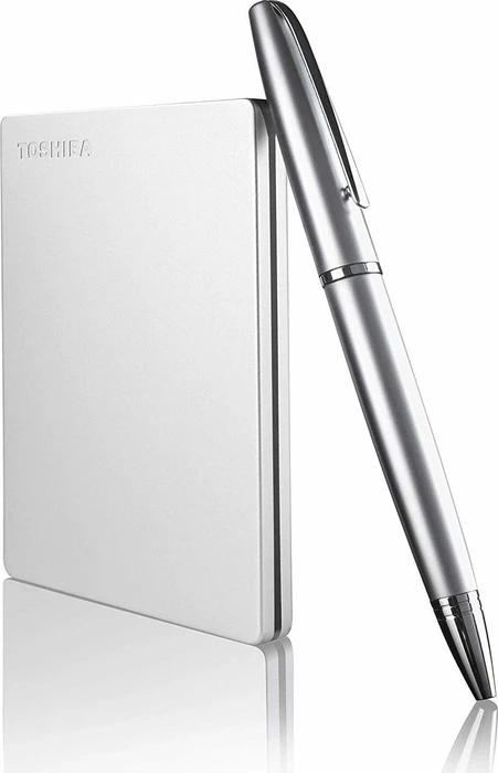 Toshiba Canvio Slim Silber, silber, 2TB, USB 3.0 Micro-B