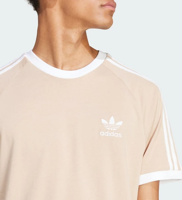 adidas Adicolor Classics 3-Streifen T-Shirt kurzarm magic beige (Herren)