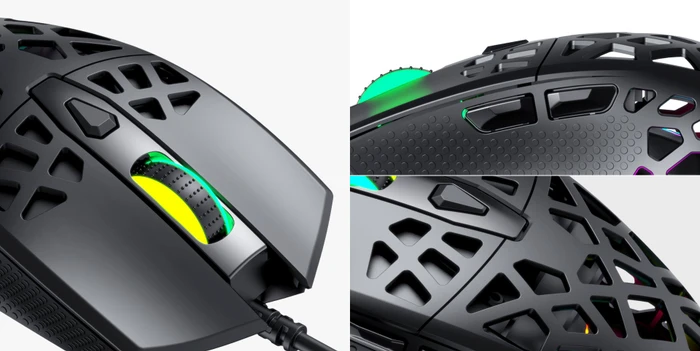Havit Gamenote MS956 RGB Gaming Mouse schwarz, USB
