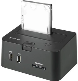 Sharkoon SATA Quickport Pro LAN [Giga], Gb LAN/USB 2.0/eSATA