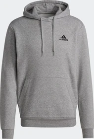 adidas Essentials Fleece Hoodie medium grey heather/black (Herren)