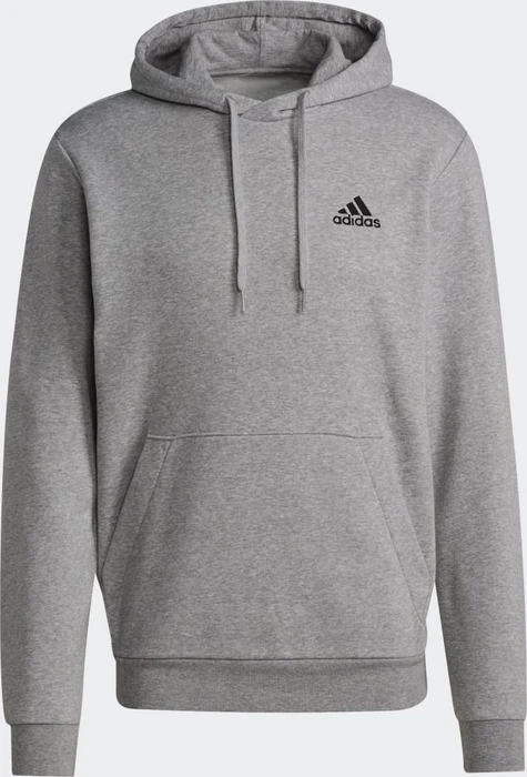 adidas Essentials Fleece Hoodie medium grey heather/black (Herren)