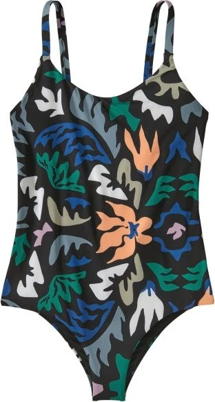 Patagonia Sunny Tide Badeanzug kaleido bloom: black (Damen)