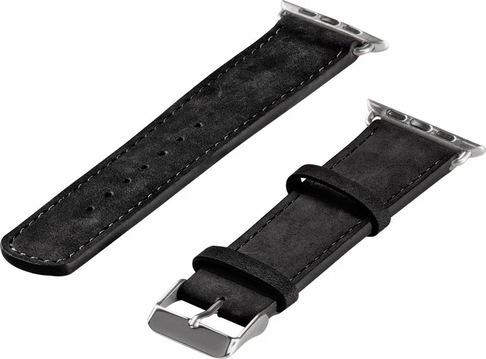 Hama Uhrenarmband Velour für Apple Watch 38mm schwarz